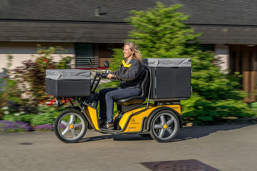 Elektrofahrzeug für die Post