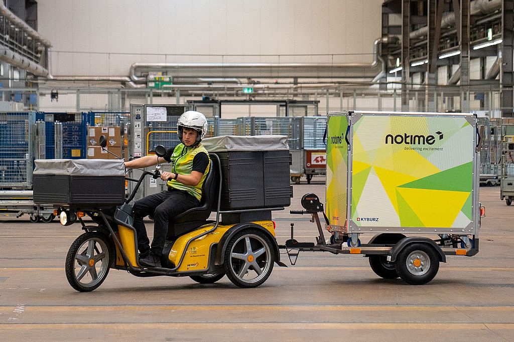 Wechselboxanhänger im Testeinsatz bei notime