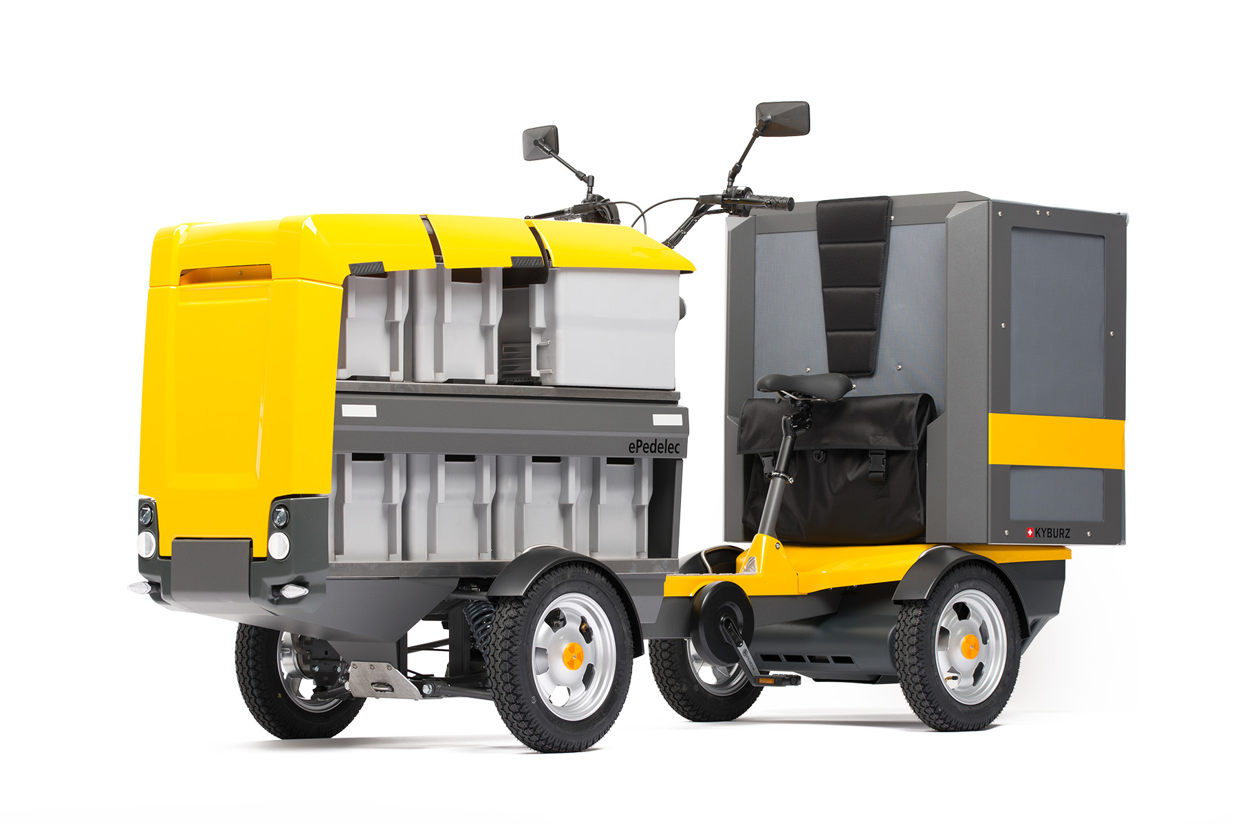 Studiobild des KYBURZ ePedelec Lastenfahrrad