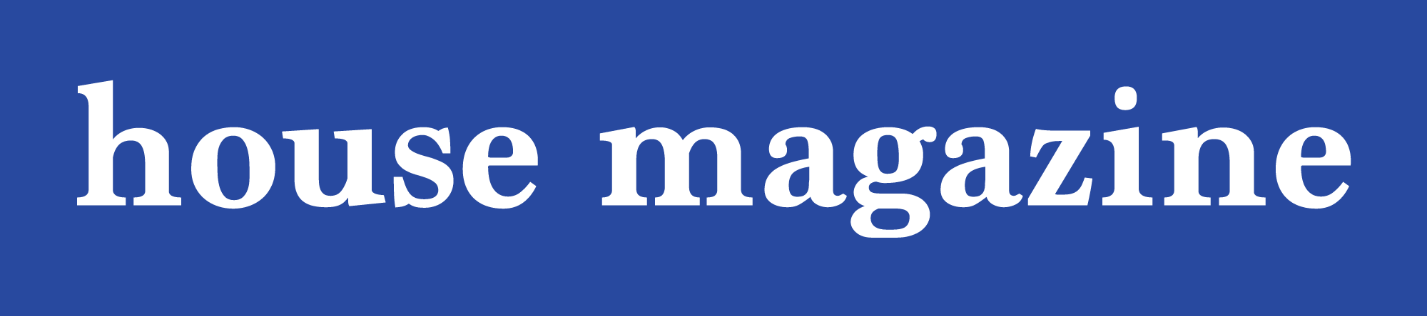 house magazine logo