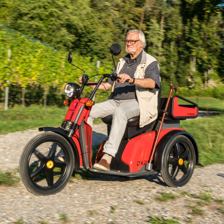 Jack Rüegg en promenade en DX2